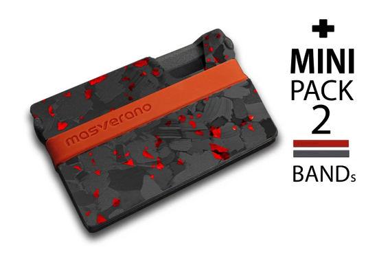 マスベラーノウォレット (Ember) - 34g カーボン製ミニマル財布