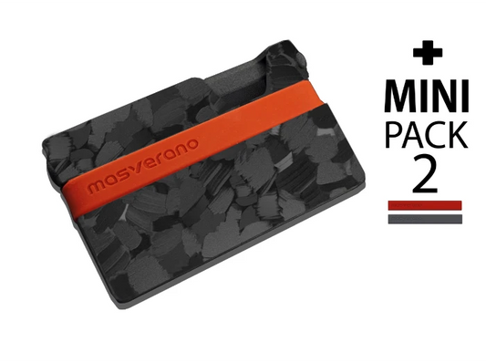 マスベラーノウォレット (Gunpowder) -  34g カーボン製ミニマル財布